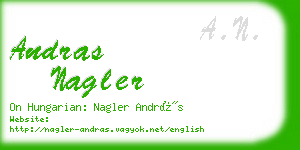 andras nagler business card